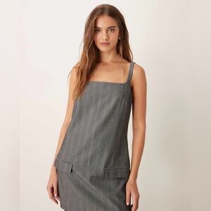 NWT Abercrombie & Fitch Herringbone Shift Mini Dress Small Tall